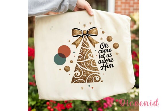 Adore Him Christmas Glitter PNG Clipart Review