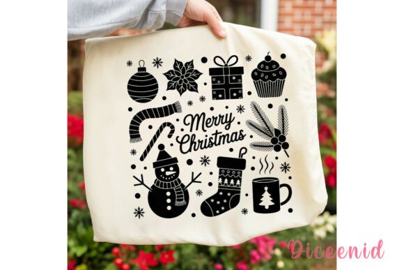 Christmas Doodle Outlines PNG Clipart for Brand Illustrations
