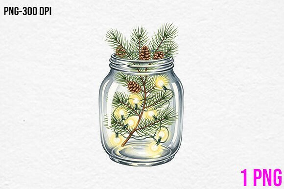 Christmas Jar Lights Clipart: A Brand Designer’s Review for Illustrations