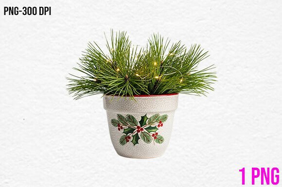 Christmas Pine Pot Clipart: A Brand Designer’s Review of Holiday Illustrations