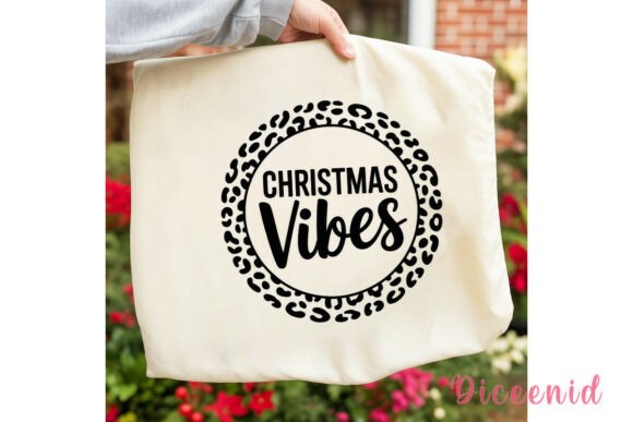 Christmas Vibes Leopard Print PNG