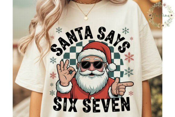 Cool Santa Says Christmas PNG Clipart for Illustrations