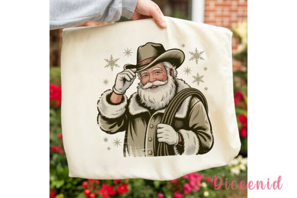 Cowboy Santa Christmas PNG Clipart