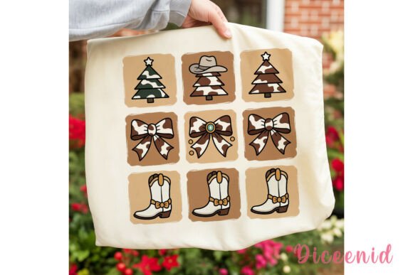 Cowhide Christmas Collage PNG Clipart Review for Illustrations