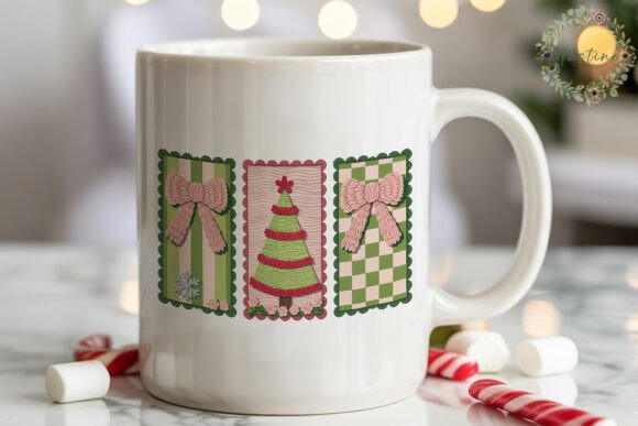 Cozy Knitted Christmas Tree PNG Clipart
