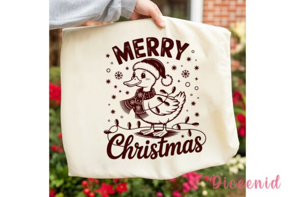 Cute Duck Christmas Lights PNG Clipart for Illustrations