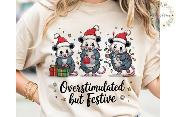 Festive Opossum Christmas PNG Clipart Review