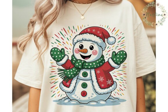 Festive Snowman Christmas PNG Clipart for Illustrations
