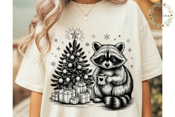 Raccoon Christmas Deck Halls PNG Clipart Illustrations Review