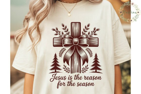 Rustic Christmas Cross PNG Clipart in Illustrations