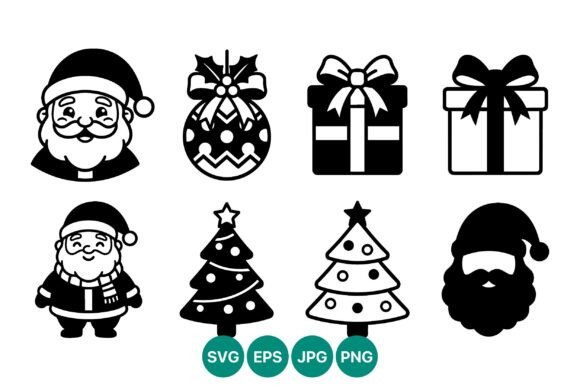 Santa Claus Christmas Icons Set Review