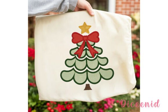 Stitched Christmas Tree PNG Clipart Review