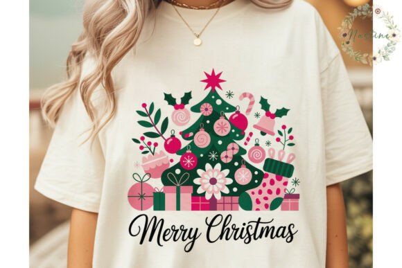 Trendy Pink Green Christmas PNG Clipart: A Seller’s Review for Modern Illustrations